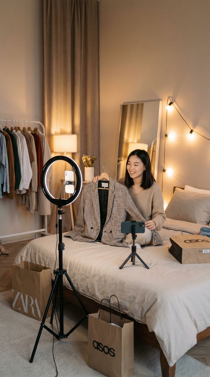 午夜福利时尚穿搭视频